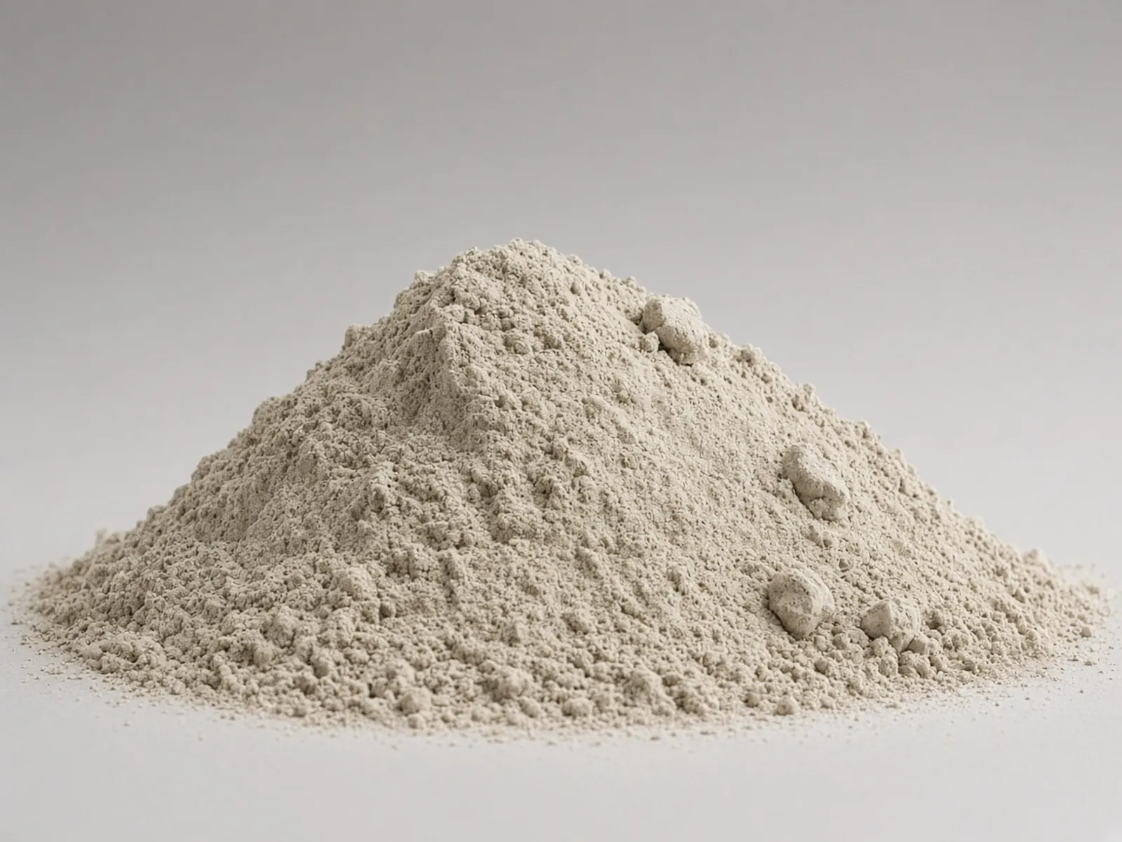Fine processed bentonite powder